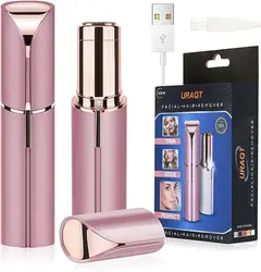 Recortador de cejas eléctrico USB, depiladora de cejas indolora, Mini afeitadora, maquinilla de afeitar portátil, eliminador de vello corporal para mujeres, caliente