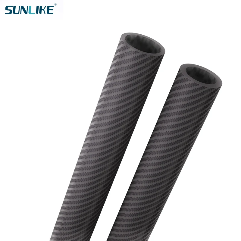 1Pcs Length 1000mm OD10mm 20mm 30mm 40mm Twill Matte 3K 100% Carbon Pipe Carbon Fiber Tube