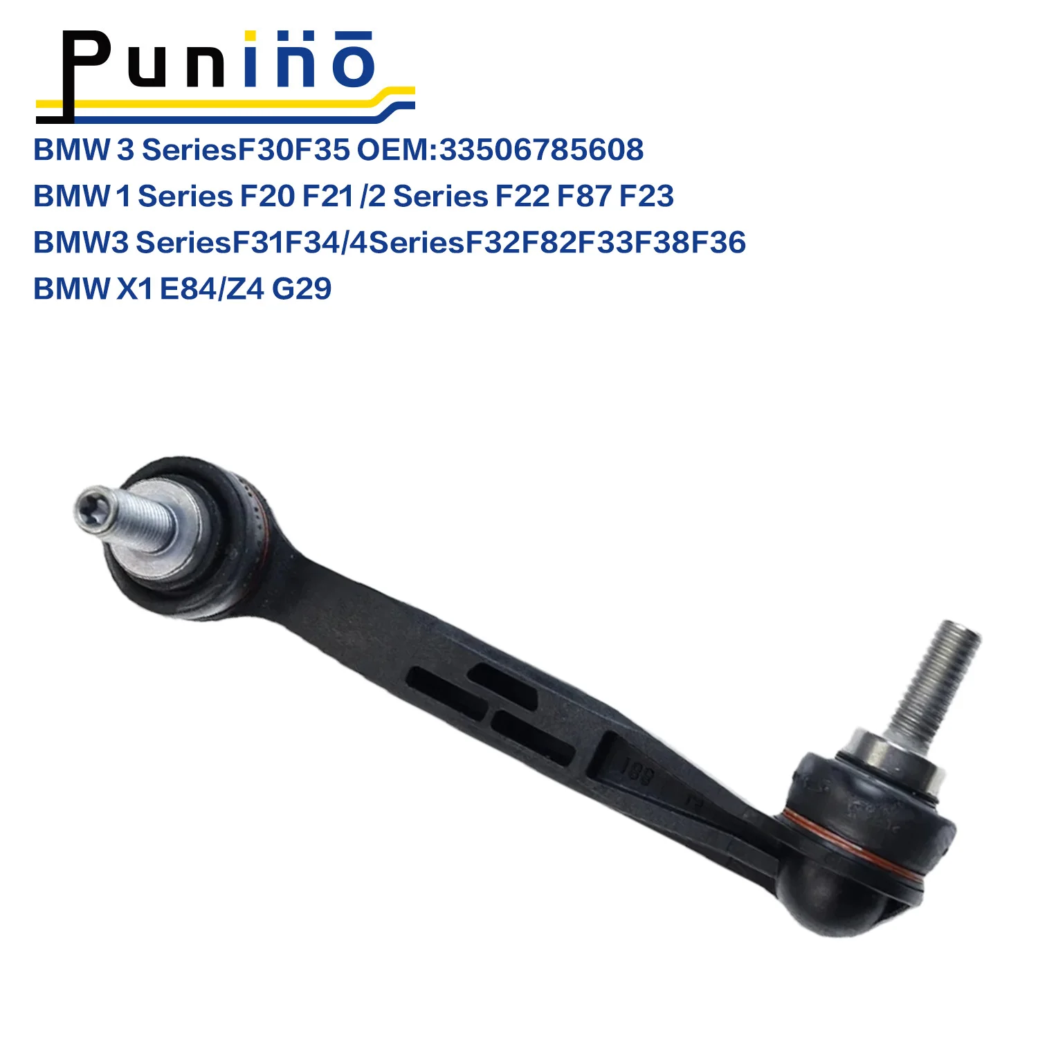 Punino One Side Rear Axle Sway Bar End Stabilizer Link For BMW 1 2 3 4 Series F30 F35 F20 X1 E84 xDrive 33506785607 33506785608