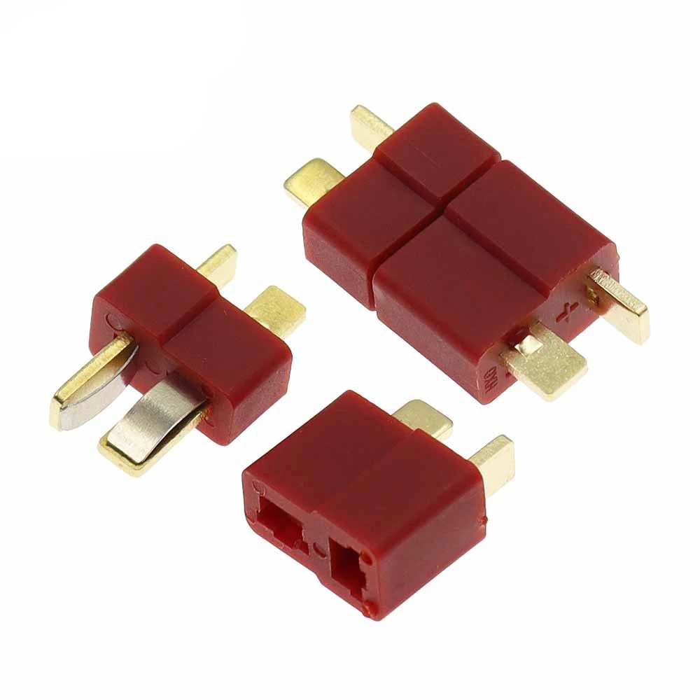 T Plug Male Female Connector Set Gold Plated T-Type Power Connector High Current for RC Model