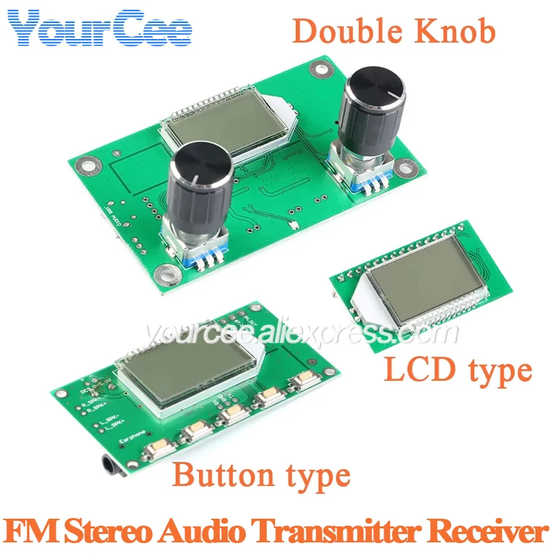 FM Radio Receiver Module PLL LCD Stereo Digital FM Radio Wireless Stereo Board LCD Display Noise Reduction 87-108MHz