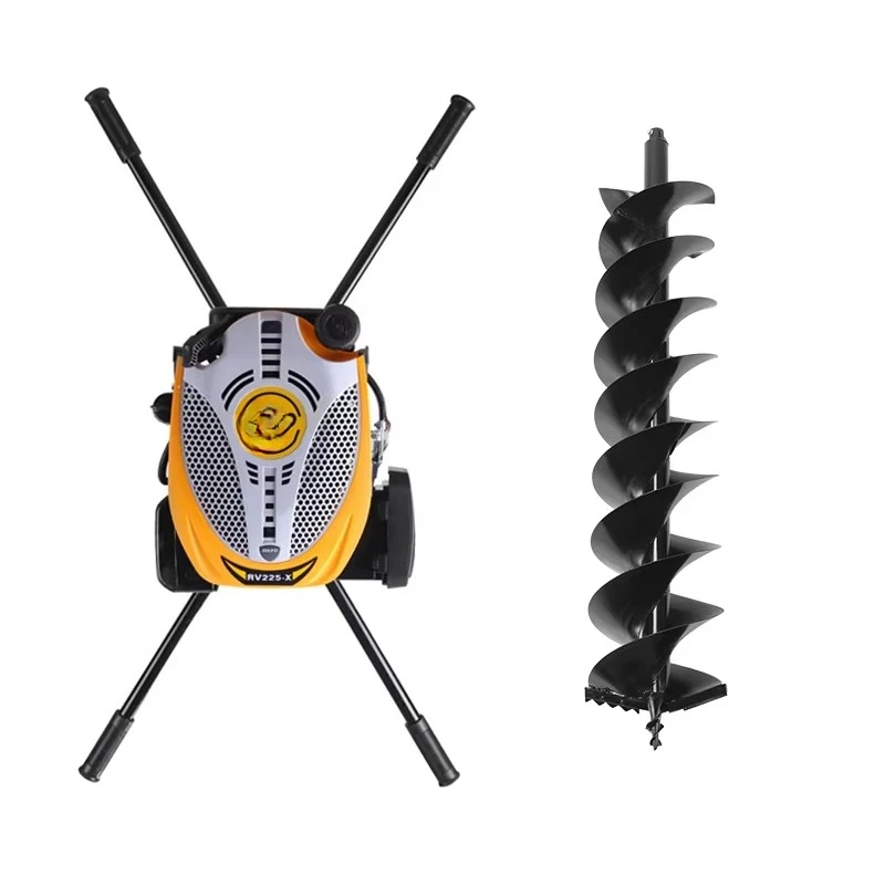 40cm 224CC High-power Four-stroke Hole Digger, Ground Drilling, Tree Planting, Telegraph Pole Photovoltaic Pile Driver