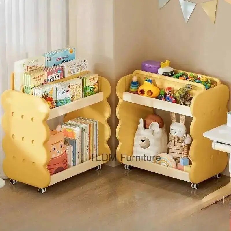 Portaoggetti mobile per bambini Organizzatore di grandi dimensioni Porta documenti Immagini Scaffale laterale Scaffale Scaffale per libri Scrivania Organizzatore per la casa