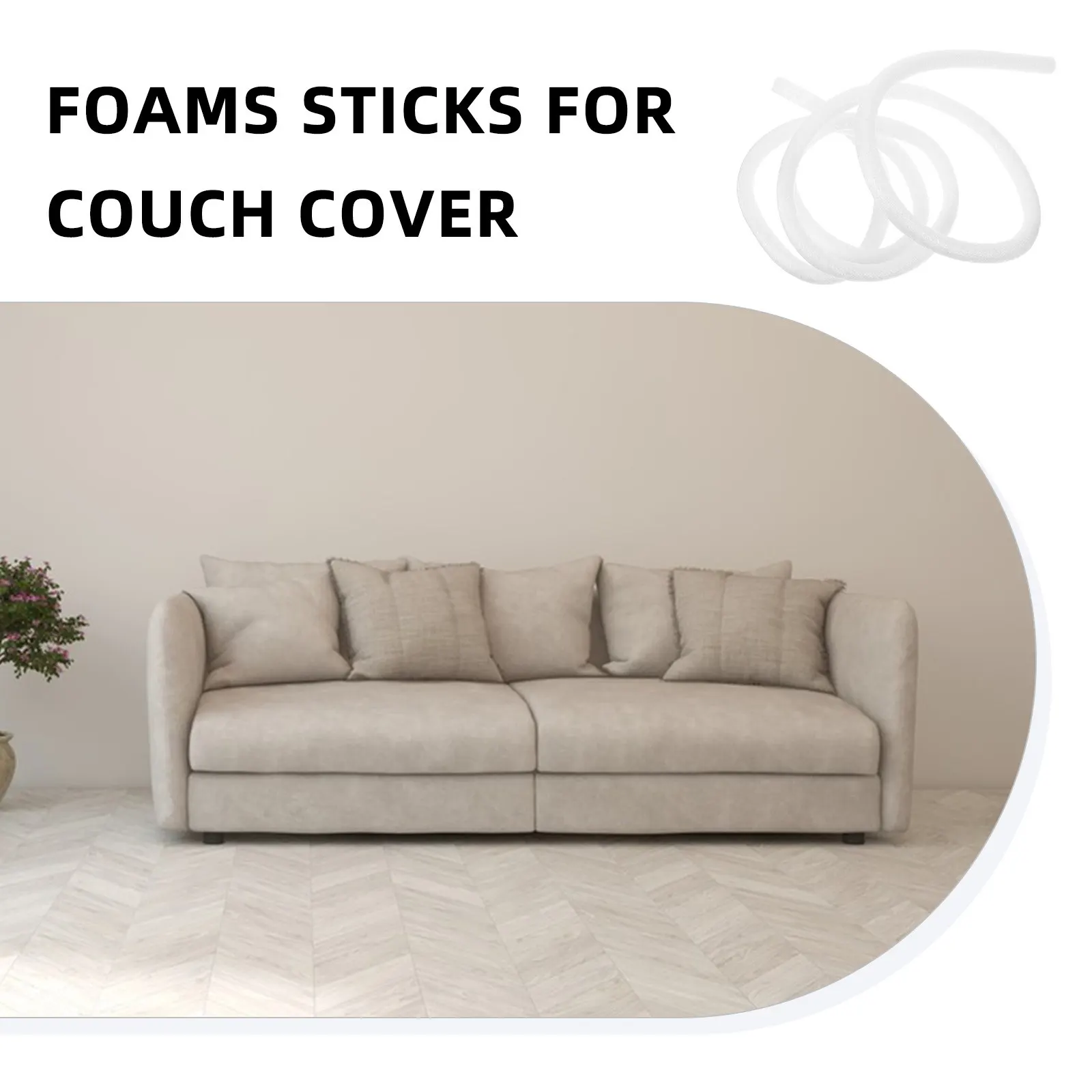 Household Sofa Slipcover Grip Foams Sticks Couch Cushion Grip Flexible Non-Skid Furniture Protector Couch Cover Grippers