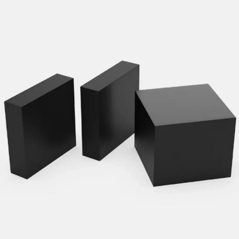1-4pcs Thickness 2-30mm Black Rubber Plate Pad Height Shock Absorption Industrial Solid Rubber Block Anti-skid 100X100~300X400mm