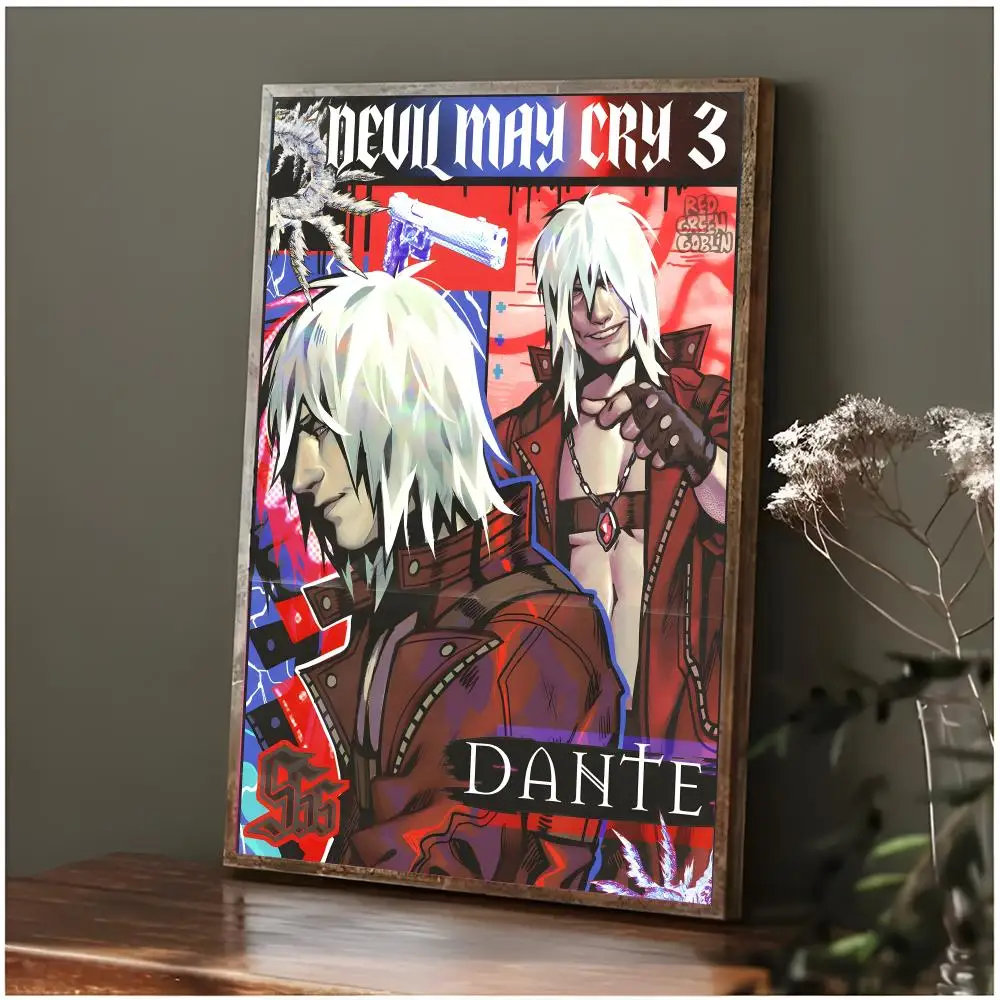 game action Devil May Cry Poster Modern Wall Art Bedroom Living Room Print Unframed
