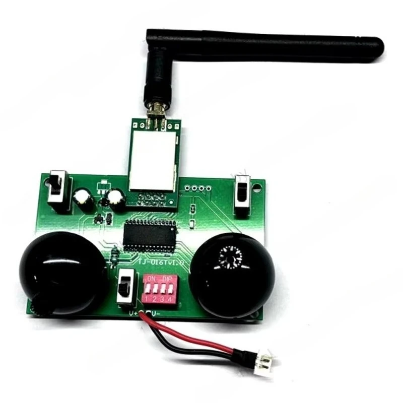 3-5V 2.4G Remote Controller 6CH 3KM Long Distance Receiving Module with LED Indicator Lights for RC Car Boat Fixed-wing Gliders