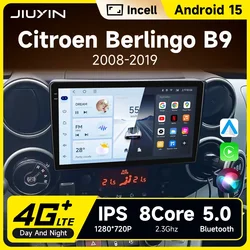 JIUYIN For Citroen Berlingo B9 Peugeot Partner 2008-2019 Car Radio Multimedia Navigation 2din Android Autoradio CarPlay Stereo