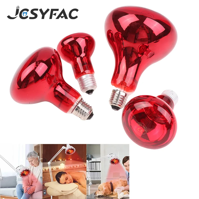 60W/100W/150w Multi Functional Near Infrared Red Heat Lamp Bulb Fit Standard E27 Socket Relieve Pain Optimal Therapy For Body