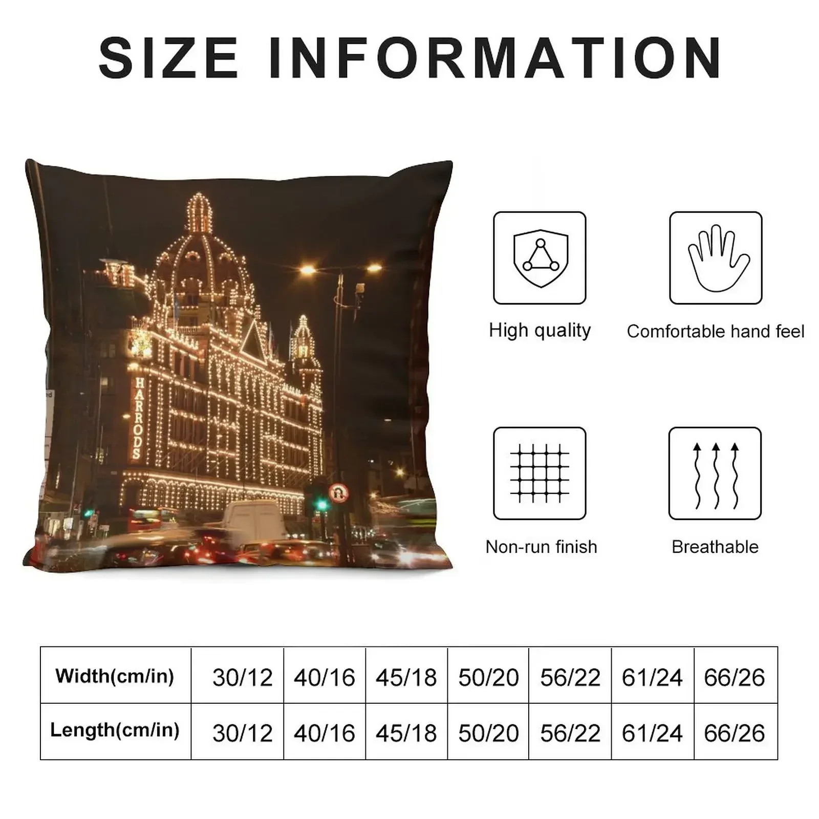 Harrods, London Throw Pillow Embroidered Cushion Cover Cushions Cover pillow