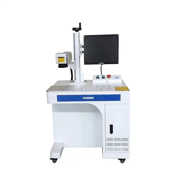 Portable Small Fiber L.aser Max Raycus JPT Cnc Desktop Color Fiber L.aser Marking Machine Price for Metal Sale 20w 30w 50w 100w