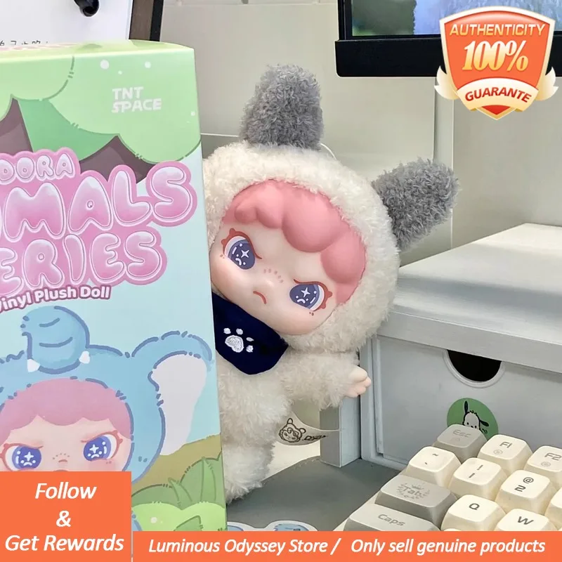 Echte Dora Furry Animal Series V1 Mystery Box Blind Box Kawaii Vinyl Pluche Pop Collectibletrendy Speelgoed Tas Hanger Verjaardagscadeau