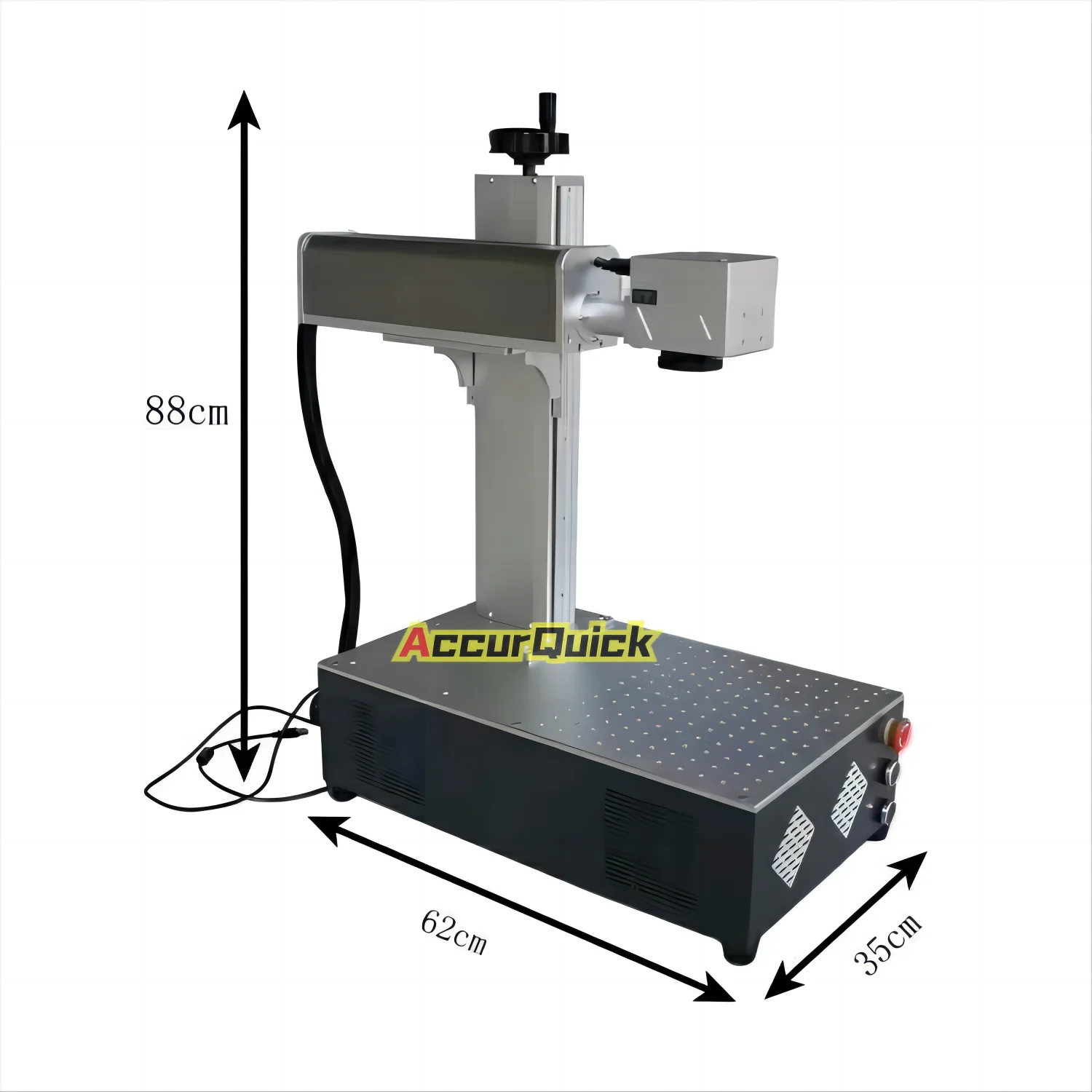 AccurQuick 20W 30W 50W 60W 70W 100W Fiber Laser Marker Engraver for metals marking engraving cutting