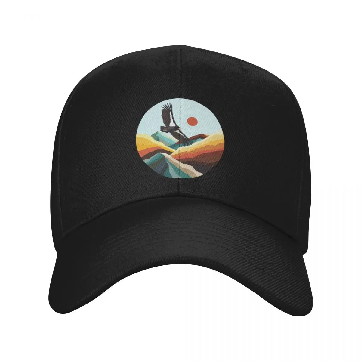 

Condor in Flight Baseball Cap beach hat Hat Luxury Brand Hat Baseball Cap Women's Beach Visor Men's