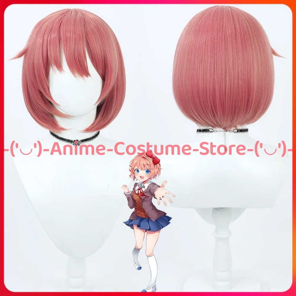 

Literature Club Sayori Cosplay Wig Anime Game Character Halloween Carnival Party Costume Wigs Heat Resistant Synthetic Hair