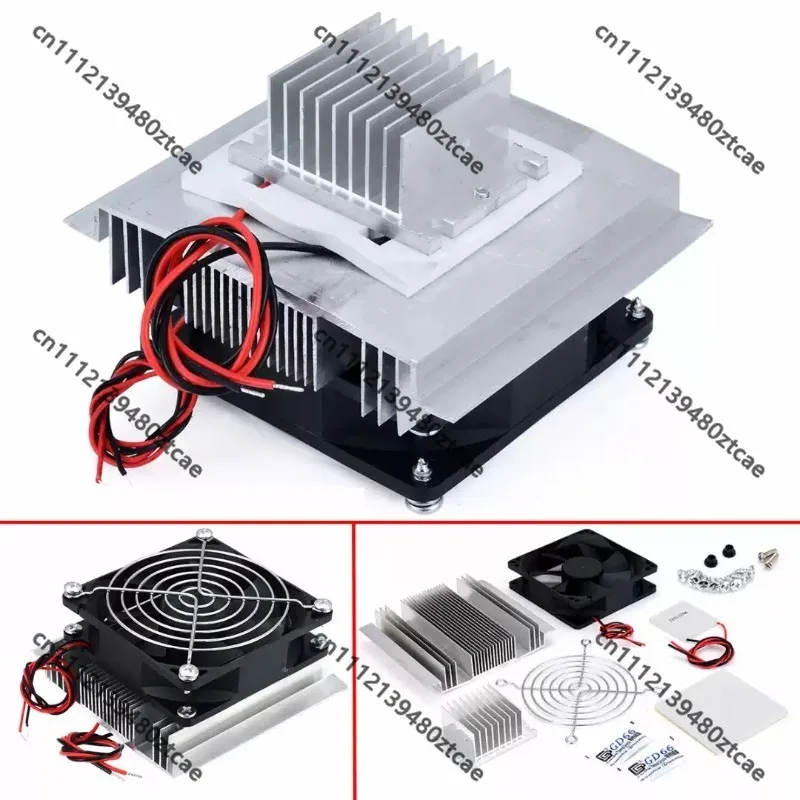 1Pcs Peltier Thermoelectric Cooler,DC 12V Semiconductor Air‑Conditioning Cooling System,DIY Refrigerator Kit