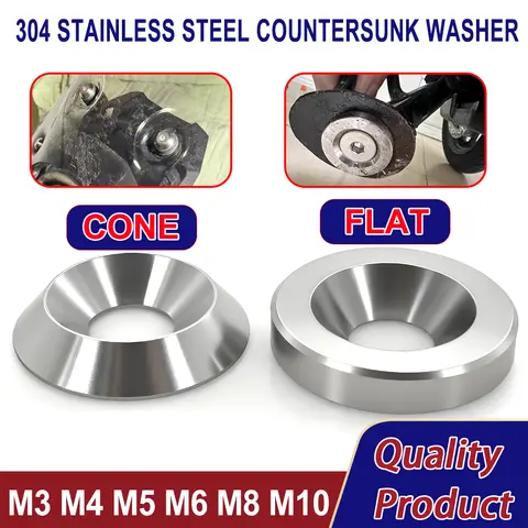 皿座金 M3M4M5M6M8M10 円錐形ソリッドフラットガスケット 凹凸テーパーコーン 円錐形 304ステンレス鋼座金