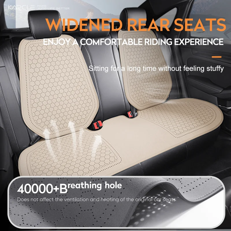 

Karcle Suede Breathable Car Seat Cover Universal Four Season Car Seat Cushion Full Set Comfortable Car Interior Accessories