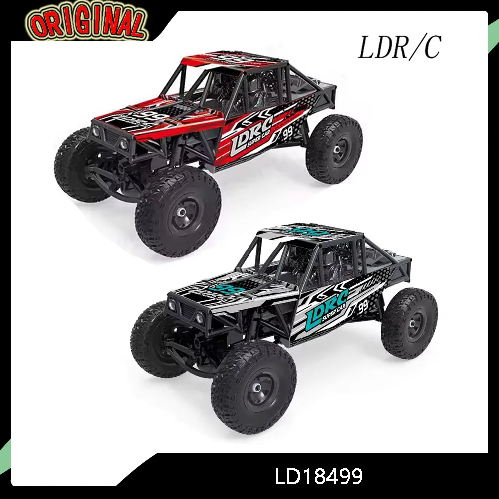 

LDRC LD18499 1:18 Scale 4x4 4WD RC Car - Off-Road Remote Control Climbing Toy Vehicle, Boys Birthday Gift
