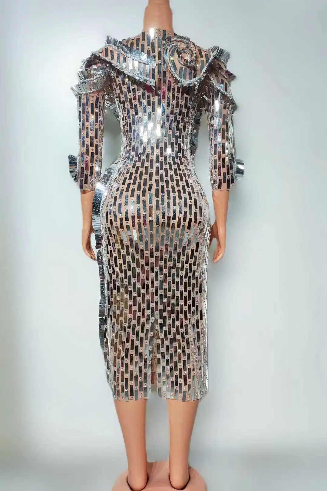 Eye-catching 2025 New Luxury Sparkle Dress For Women Birthday Party Celebrate Las Vegas Show Drag Queen Costume