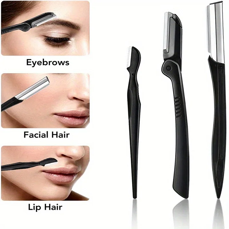 3/4/5/11/12-teiliges Augenbrauen-Trimmer-Set Schere Pinzette Augenbrauenrasierer Augenbrauenkamm Augenbrauen-Clip Make-up-Werkzeuge – Detail 6