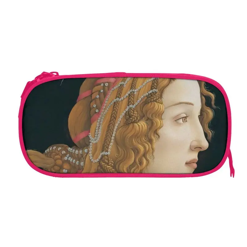 Italian Botticelli Oil Painting  Large Capacity Pencil Case Stationery School Supplies Pouch Office Storage Kids Pen Case Box