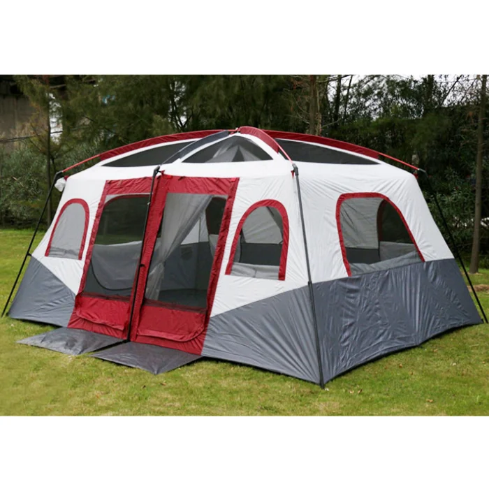 

8 Persons waterproof shelter outdoor camping waterproof double layers hotel resort tent