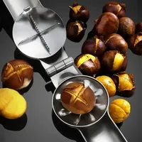 2 in 1 Stainless Quick Chestnut Opener Machine Walnut Pliers Clip Cutter Opener Nut Cracker Sheller Kitchen Tools Nut Crackers
