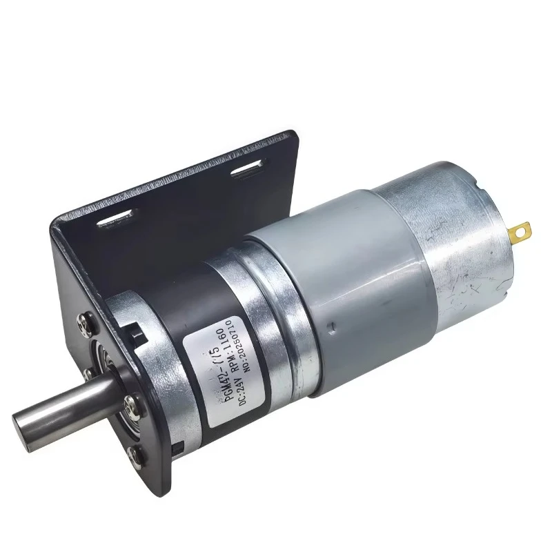 Max 200KG1pc PGM42-775 Metal Planetary Geared DC Motor 12V~24V/1351RPM~7RPM High Torque and Forward/Reverse PWM Speed Regulation