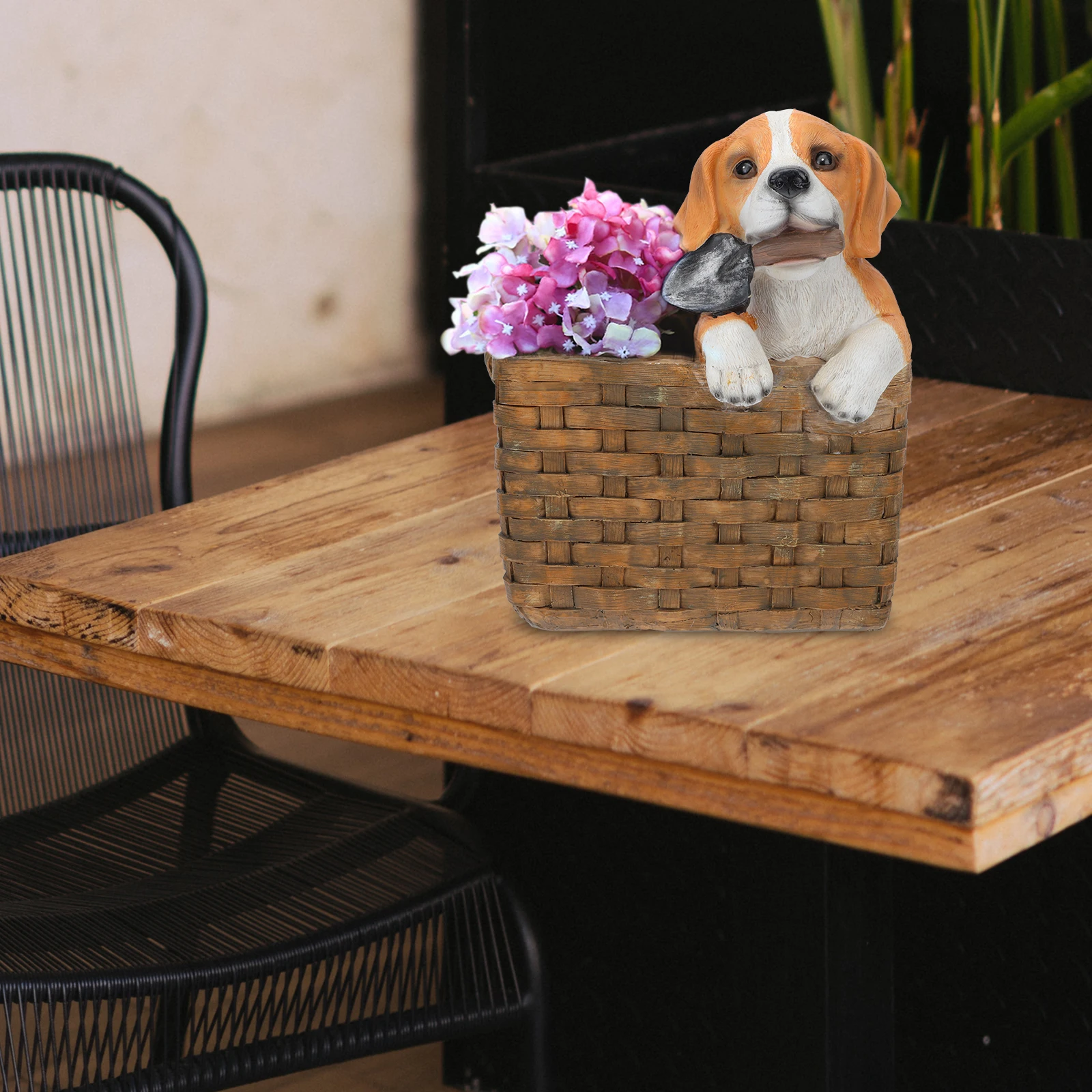 

Cartoon Green Plant Decoration Flower Pot Succulent Pet Pots Decorative Flowerpot Puppy Statue