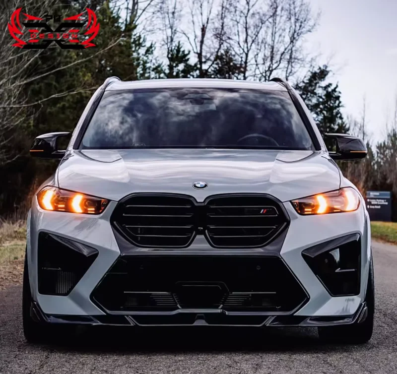 For BMW X5M F95 lci LD Style Dry Carbon Fiber Front Lip Front bumper Side Skirt Rear Diffuser Wing Body Kit