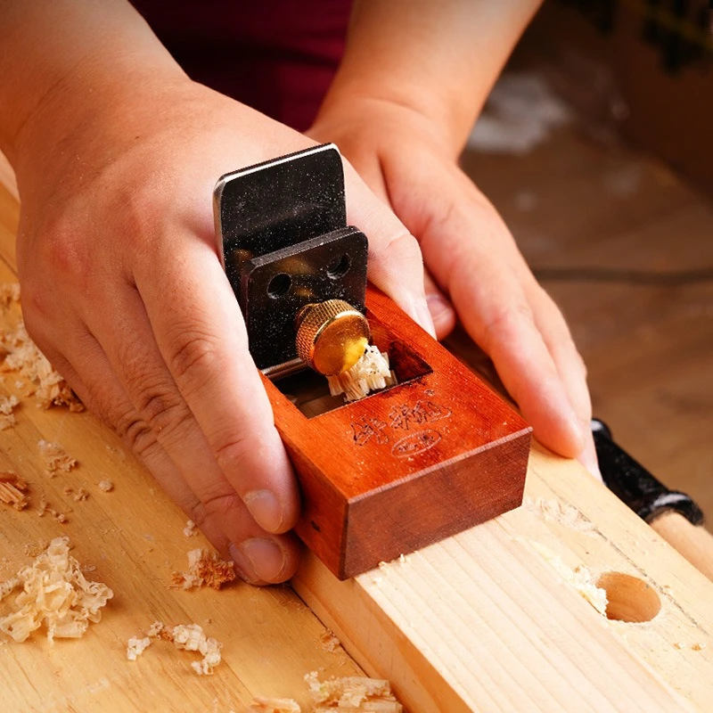 Japanese Style Redwood Hand Pull Scraper Plane Woodworking Hand Plane for Surface Leveling & Groove Trimming Carpenter Hand Tool