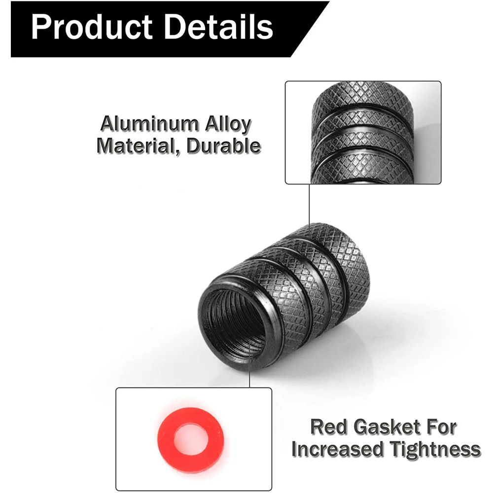 Car Tire Valve Stem Caps Airtight Caps/Covers Universal for Cars, Bicycles, Motorcycles, Car Accessories for Men Women