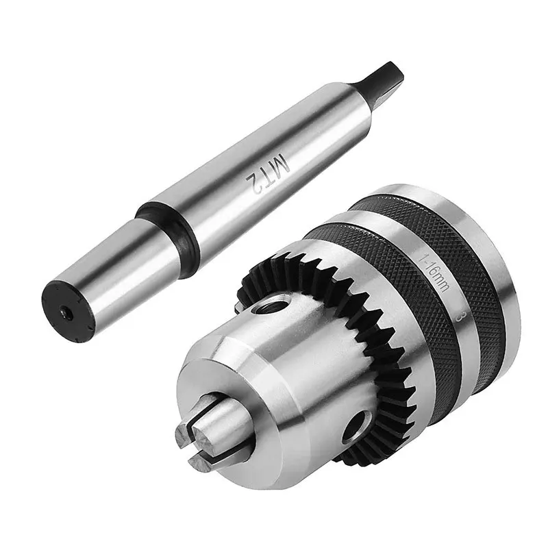 TULX 1Set MT1 MT2 MT3 MT4 B10 B12 B16 B18 0.6-6/1-10/1-13/3-16Morse Tapper Shank Drill Chuck Arbor Lathe CNC Drill Machine Tool