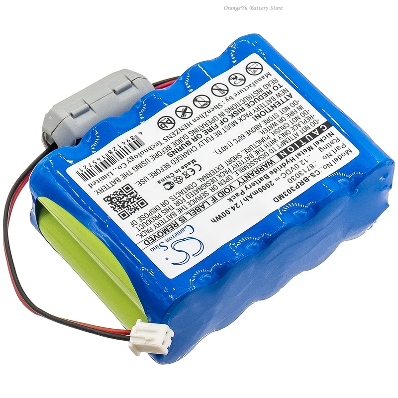 Replacement 12V 2000mAh Medical Battery 8713030 for Braun Perfusor space