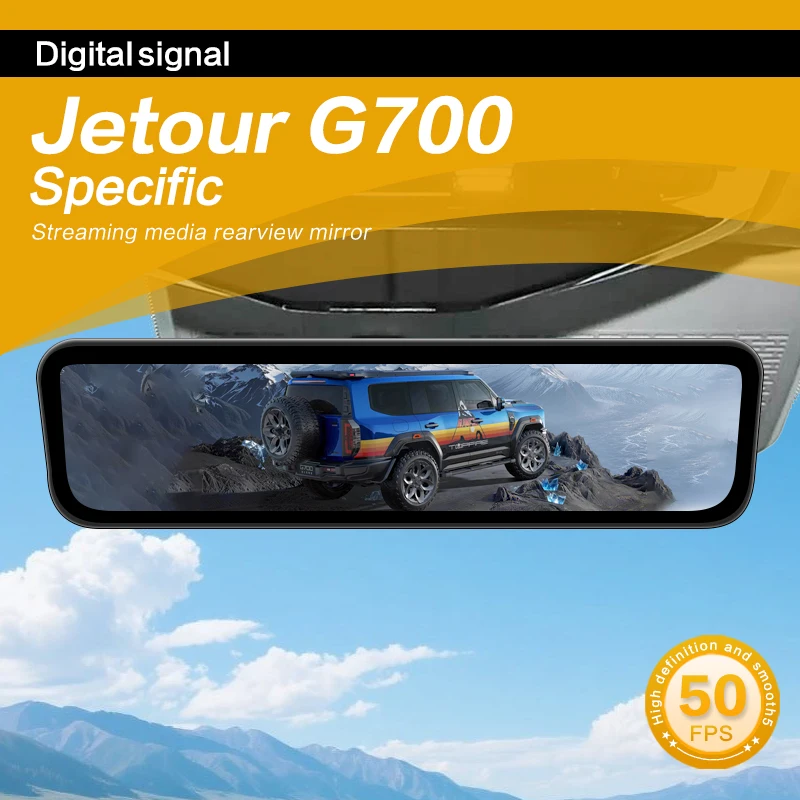 SINJET For Jetour G700 Night Vision High Definition Camera Dash Cam 9.2Inch Touch Screen Car Electronics Digital Rearview Mirror