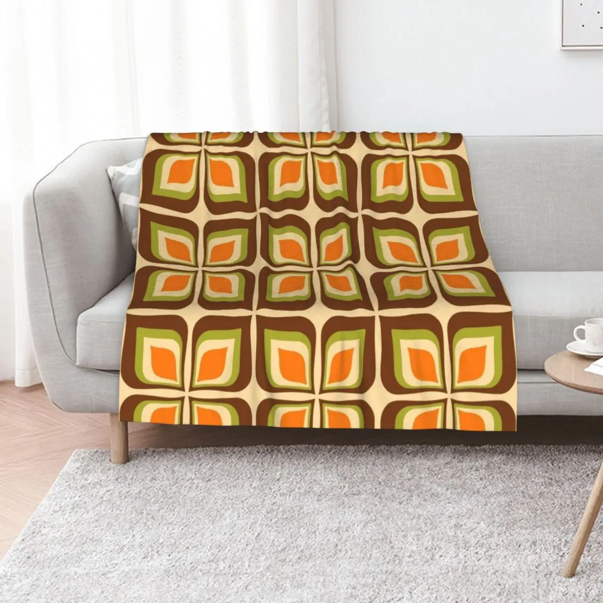 Retro Gradient Flower pattern 725 Throw Blanket Softest Weighted Decorative Sofas Blankets For Bed Heavy For Sofa Thin Blankets