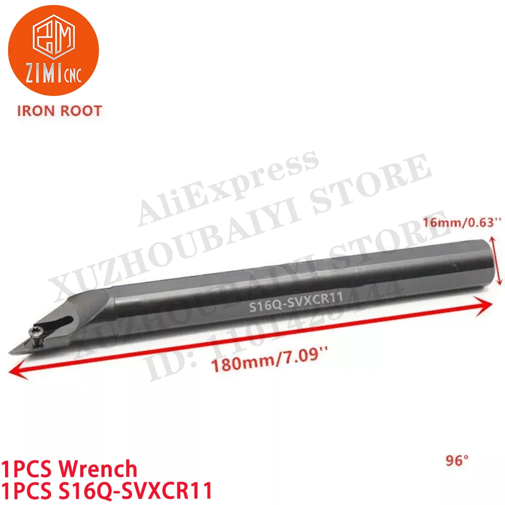 1P S16Q-SVXCR11 Internal Lathe Boring Bar Turning Tool Holder For VCGT1103 CNC tool cutting tool metal mechanical Carbide Insert