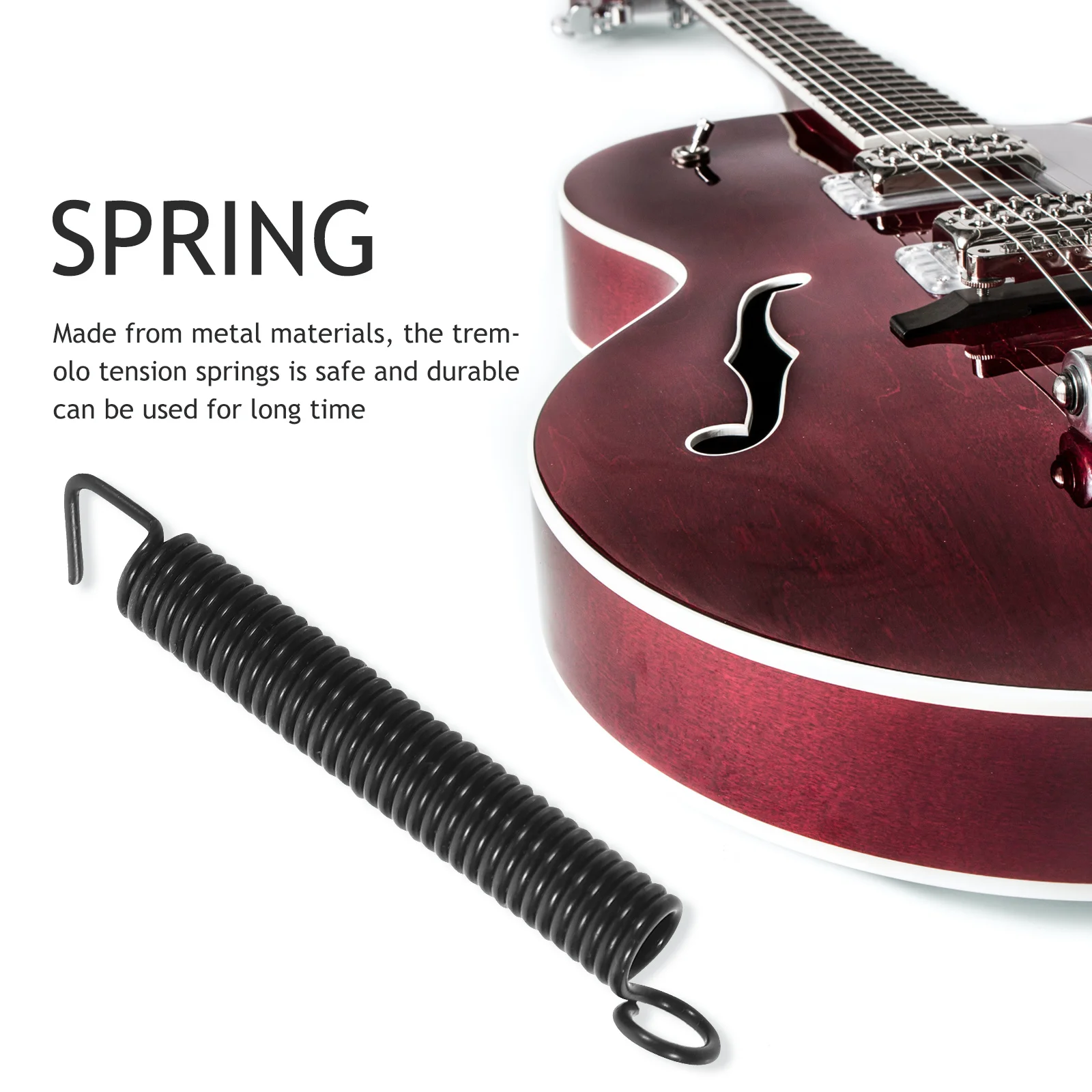 

3pcs Electric Tremolo Bridge Springs Metal Tension Springs For Acoustic Guitar Replacement Parts Guitar Accessory Instrument