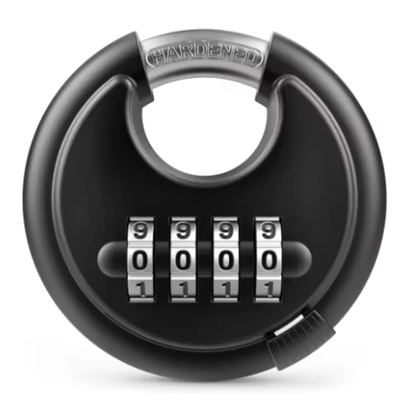 

AB41-4 Digit Combination Disc Padlock With Hardened Steel Shackle Combo Lock For Sheds, Storage Unit, School Gym Locker