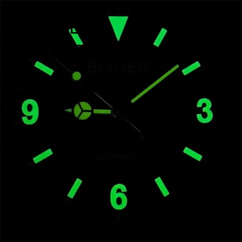 BLIGER 29mm Retro 369 Dial Yellow Marks Green Luminous Fit NH35 NH36 ETA2824 2836 Miyota 8215 821A DG2813 3804 Movement