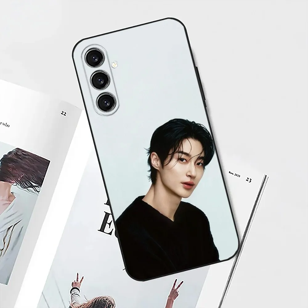 B-Byeon W-Woo Seok Phone Case For Samsung S25,S24,S21,S22,S23,S30,Ultra,S20,Plus,Fe,Lite,Note,10 Black Soft Shell