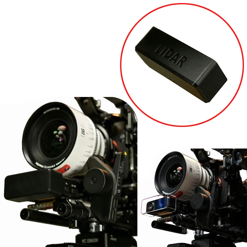 

For DJI Focus Pro LiDAR Sensor Protector 3D Printed Guard Cover with Non-Slip Silicone Liner Scratch-Resistant Camera Accessory