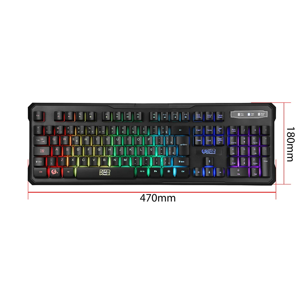 Gamer Keyboard Technology Triple Membrane and Led - ELG