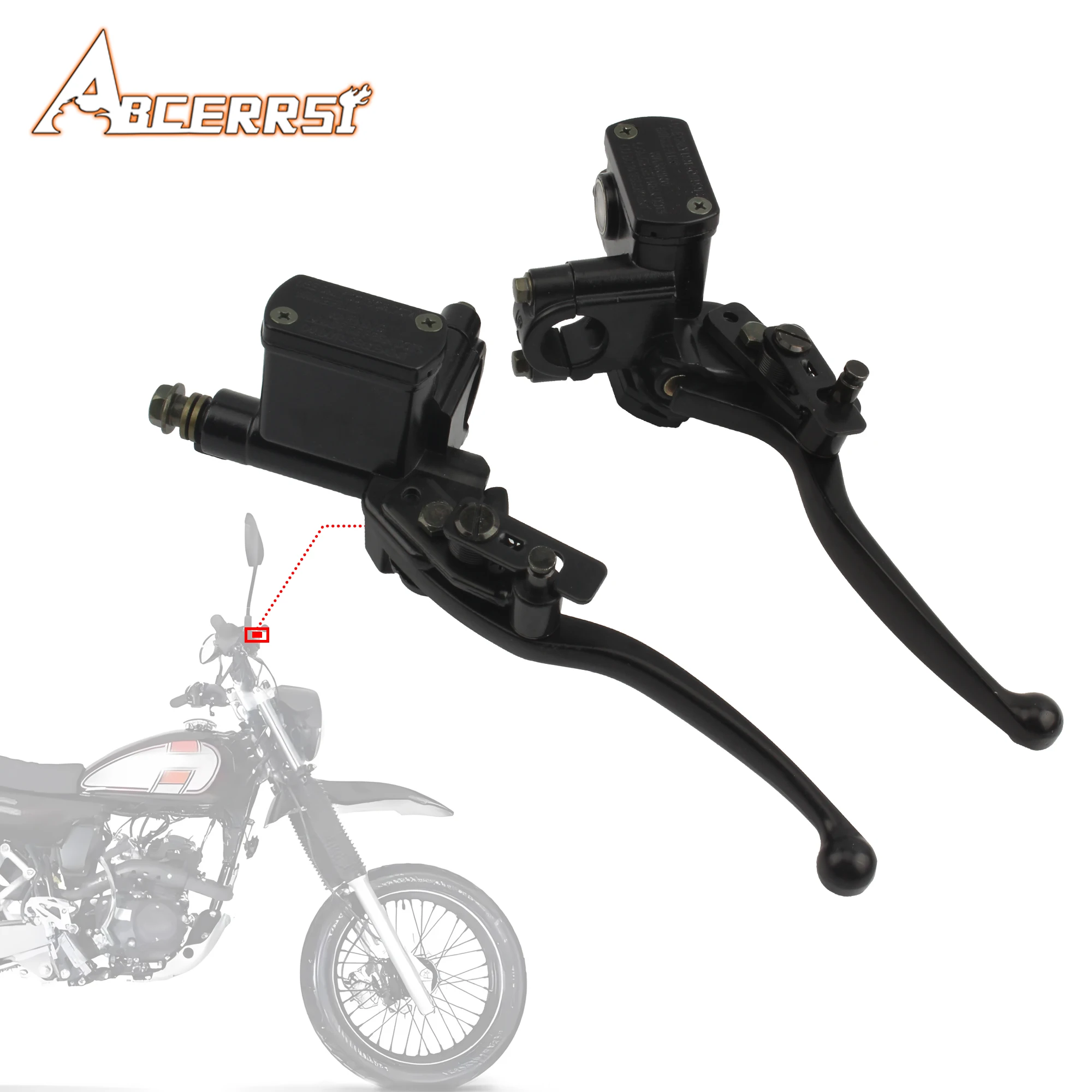 

ATV UTV Motocross Universal Hydraulic Brakes Pump Buggy Scooter Cylinder Pump Handle 50cc 70cc 90cc 110cc 125cc Quad Modified