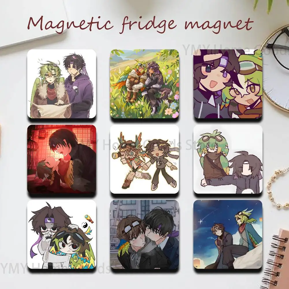 Wifies Parrotx2 Odyssey Duo Refrigerator Magnets the Perfect Choice for Home Create Warm Cozy Home Decor Gifts
