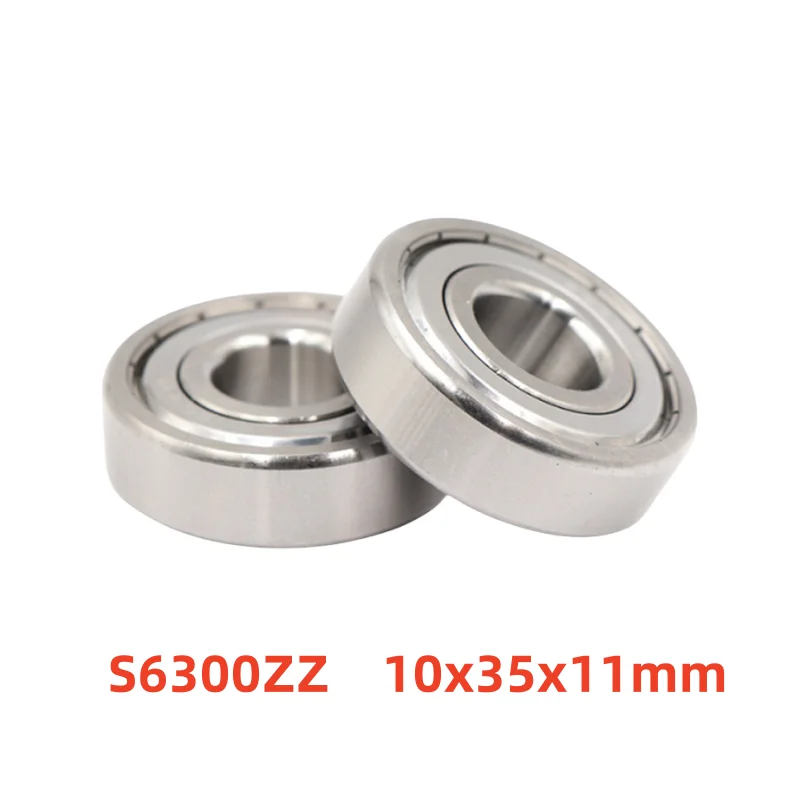 

10pcs stainless steel bearing S6300ZZ 10x35x11mm deep groove ball bearings S6300 S6300Z 10*35*11 mm