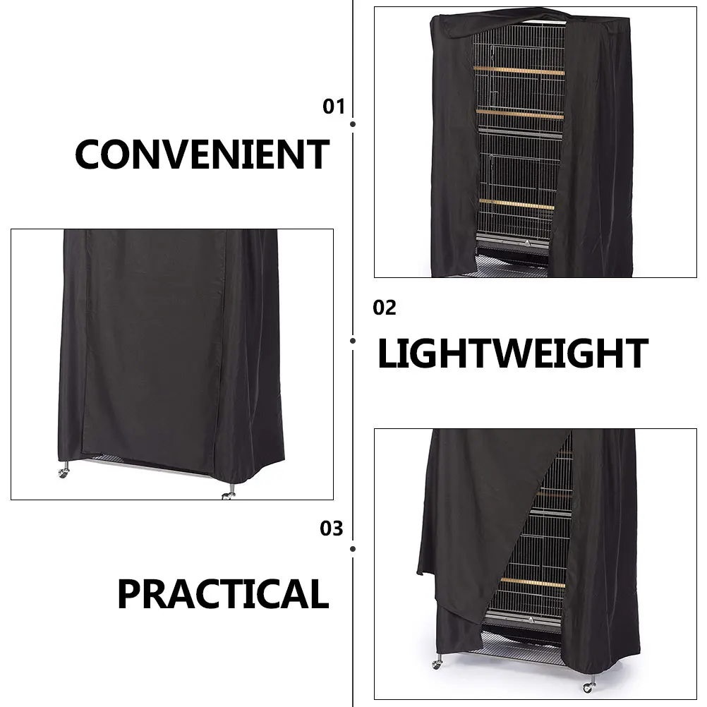 

1pc Bird Cage Dust Cover Waterproof Protection Cover for Pet Birds Durable Easy Foldable Storage Birdcage Fabric