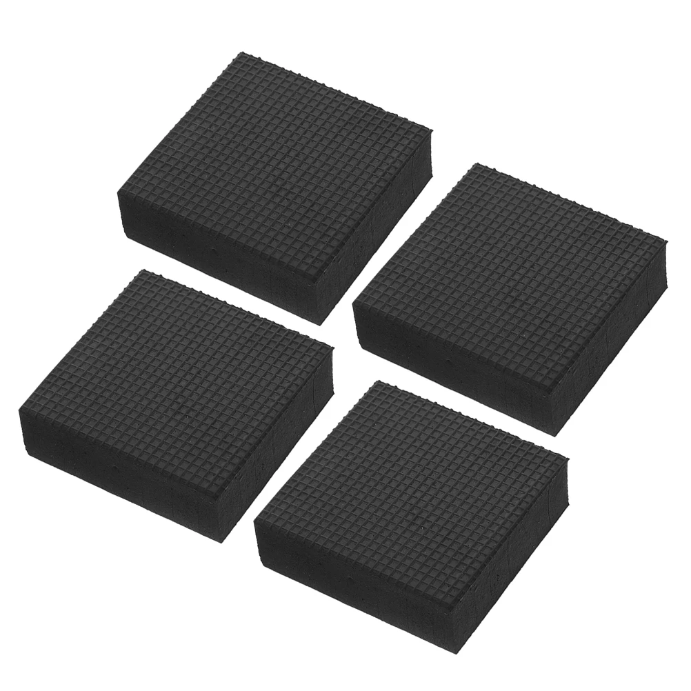 

4pcs Shockproof Rubber Gasket Flowerpot Mat Drainage Leak Proof Planter Bottom Pad Square Anti Vibration Gardening Pot Soil