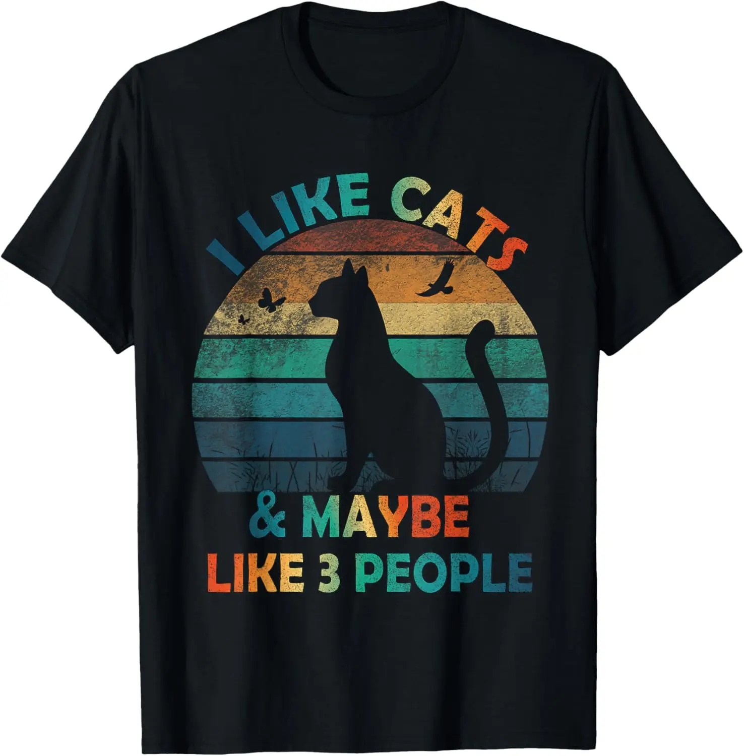 

Футболка с винтажным эффектом «I Like Cats And Maybe Like 3 People Lover»